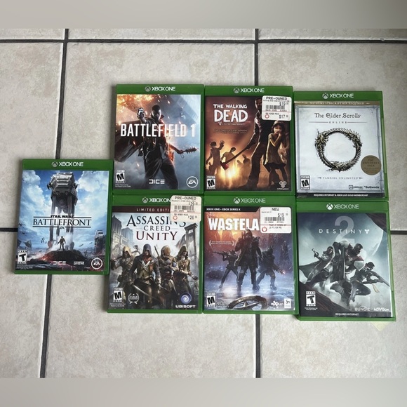 Xbox One Games Game Lot Bundle Star Wars Battlefield Walking Dead Destiny - Picture 2 of 3